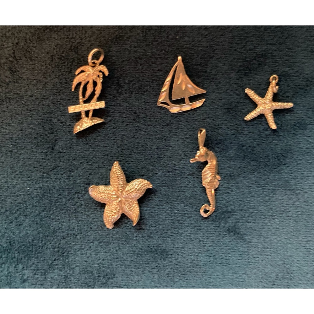 Charms for bracelets or necklaces, 14k gold